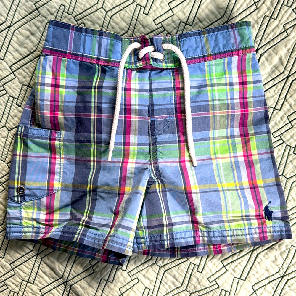 Polo Ralph Lauren Boys 24M 2T Bathing Suit Swim Trunks